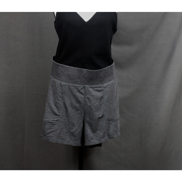 NEW Active Life Womens 2xl Gray Gym Biker Shorts - Picture 1 of 6